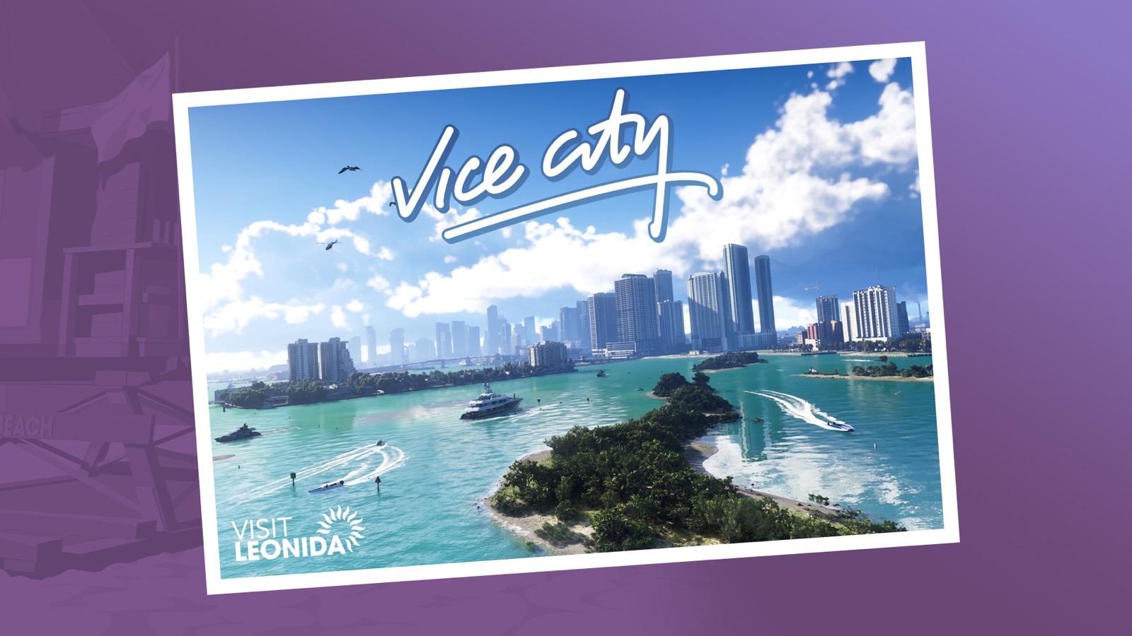 Vice City Postcard — επίσημη εικόνα GTA 6